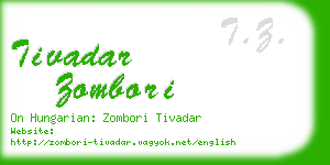 tivadar zombori business card